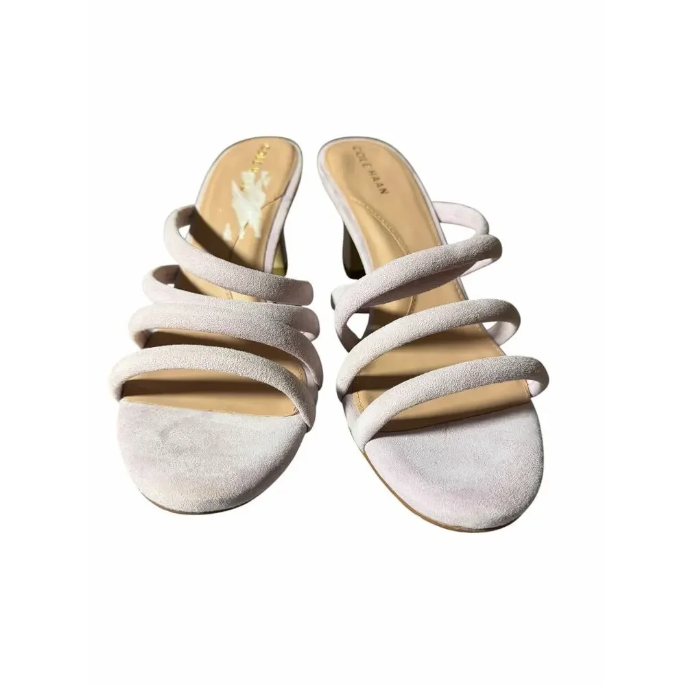 Cole Haan Adella Sandal 65 Orchid Petal Suede Heels Women’s 9.5B New